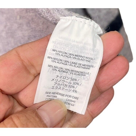 Madewell SMALL S Striped Kent Cardigan Merino Wool Stripe Sweater Gray Blue - Picture 8 of 11